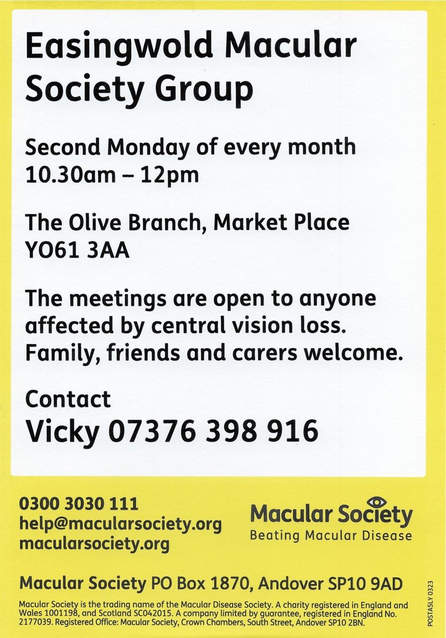 Macular Society Support Group